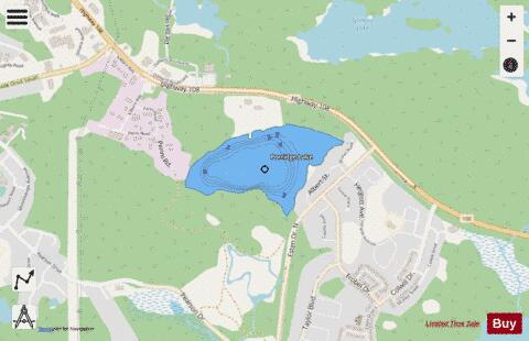 Porridge Lake depth contour Map - i-Boating App - Streets