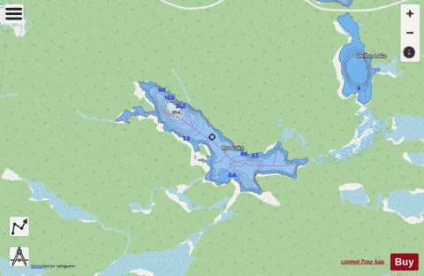 Rye Lake depth contour Map - i-Boating App - Streets