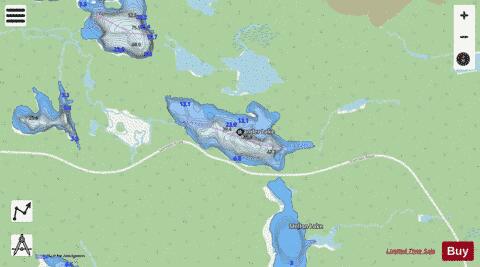 Gander Lake depth contour Map - i-Boating App - Streets
