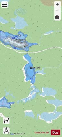 Mellon Lake depth contour Map - i-Boating App - Streets