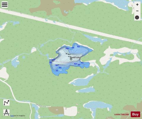 Sheriff Lake depth contour Map - i-Boating App - Streets
