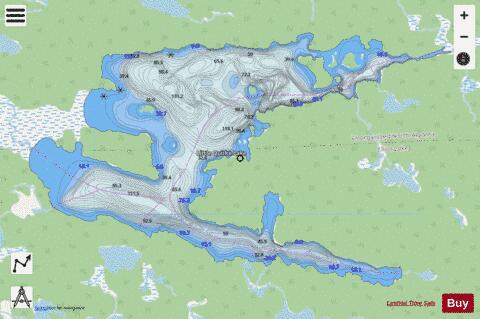 Little Quirke Lake depth contour Map - i-Boating App - Streets
