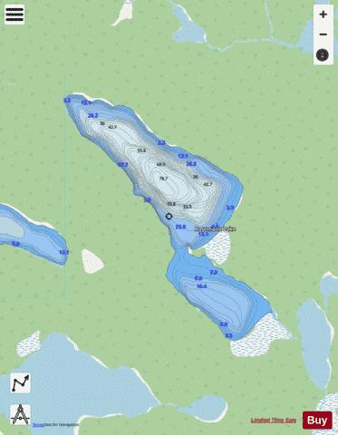 Rosemarie Lake depth contour Map - i-Boating App - Streets