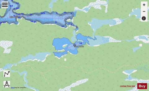 Lizard Lake depth contour Map - i-Boating App - Streets