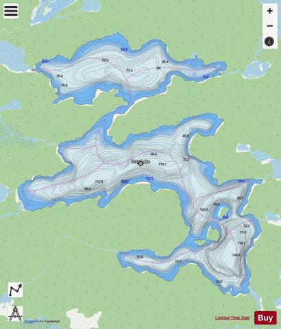 May Lake depth contour Map - i-Boating App - Streets