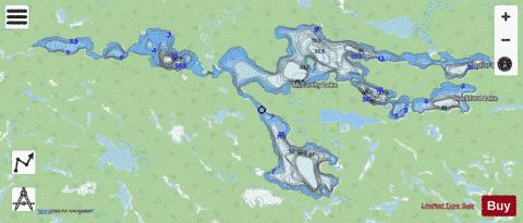 McCarthy Lake depth contour Map - i-Boating App - Streets