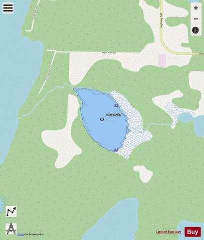 Dace Lake depth contour Map - i-Boating App - Streets