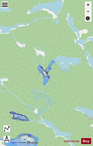Gunterman L. 7 depth contour Map - i-Boating App - Streets