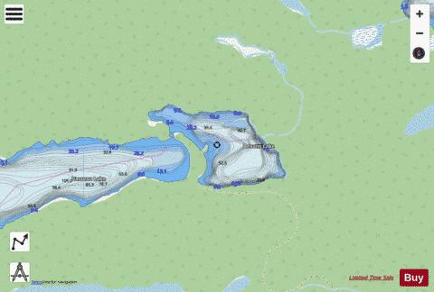 Bevans Lake depth contour Map - i-Boating App - Streets