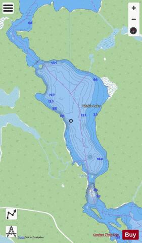 Ritchie Lake depth contour Map - i-Boating App - Streets