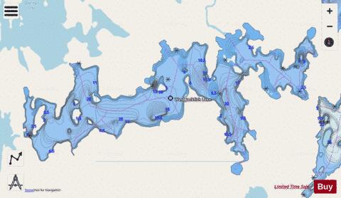 West Jackfish Lake depth contour Map - i-Boating App - Streets