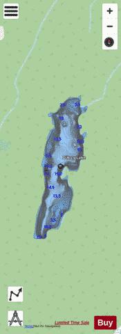 D'Arcy Lake depth contour Map - i-Boating App - Streets