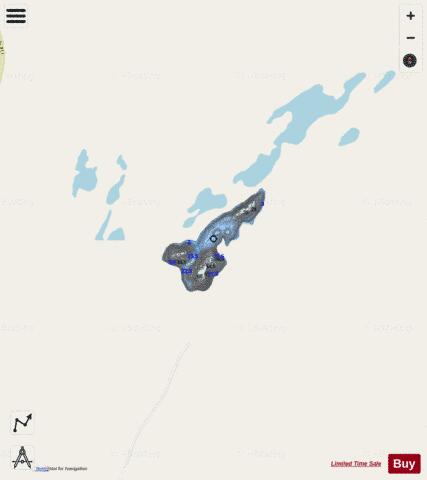 Tarrison Lake B depth contour Map - i-Boating App - Streets