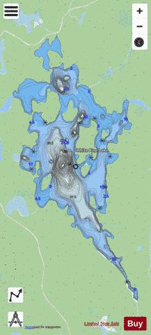 White Pine Lake depth contour Map - i-Boating App - Streets