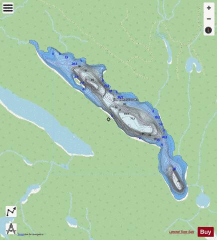 Jim Edwards Lake depth contour Map - i-Boating App - Streets