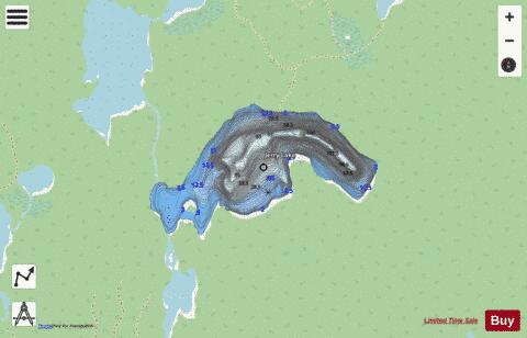 Jerry Lake depth contour Map - i-Boating App - Streets