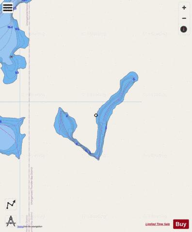 Vincent Lake/Hooker Lake depth contour Map - i-Boating App - Streets