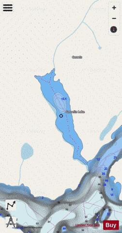 Gosselin Lake depth contour Map - i-Boating App - Streets