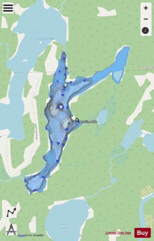 Austin Lake depth contour Map - i-Boating App - Streets