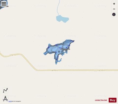 Belle Isle Lake depth contour Map - i-Boating App - Streets