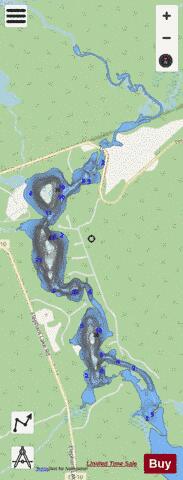 Benoir Lake depth contour Map - i-Boating App - Streets