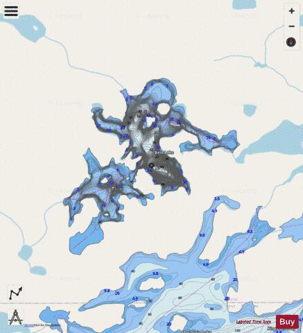 Best Lake depth contour Map - i-Boating App - Streets