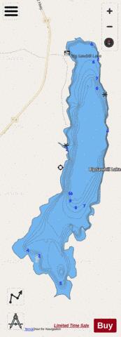 Big Sawbill Lake depth contour Map - i-Boating App - Streets