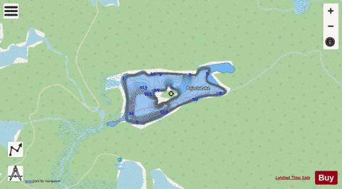 Bojack Lake depth contour Map - i-Boating App - Streets
