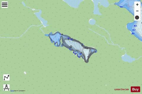 Brown Lake A depth contour Map - i-Boating App - Streets