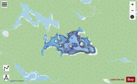 Busch Lake depth contour Map - i-Boating App - Streets