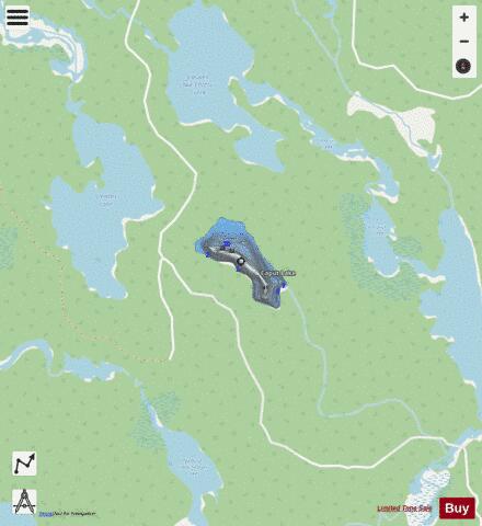 Caput Lake depth contour Map - i-Boating App - Streets