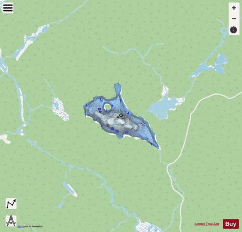 Chalmers Lake Sault Ste Marie depth contour Map - i-Boating App - Streets
