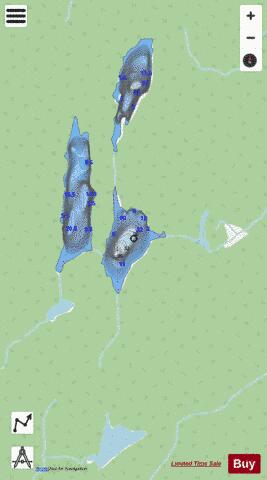 Charles Lake, Yarrow depth contour Map - i-Boating App - Streets