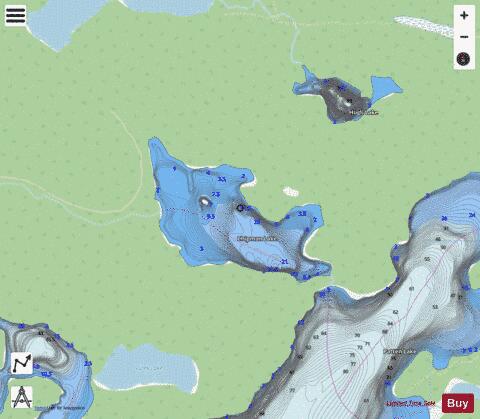 Chipman Lake depth contour Map - i-Boating App - Streets