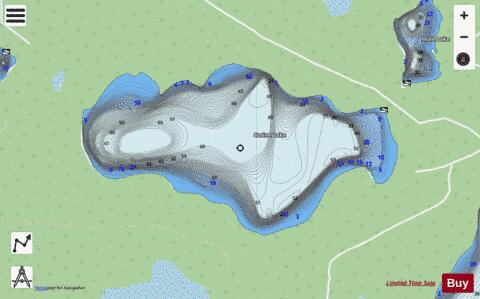 Corine Lake depth contour Map - i-Boating App - Streets