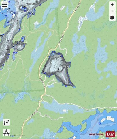 Cronk Lake depth contour Map - i-Boating App - Streets
