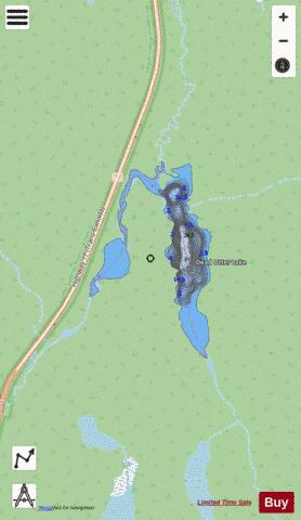 Dead Otter Lake depth contour Map - i-Boating App - Streets
