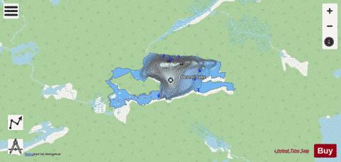 Deresti Lake depth contour Map - i-Boating App - Streets