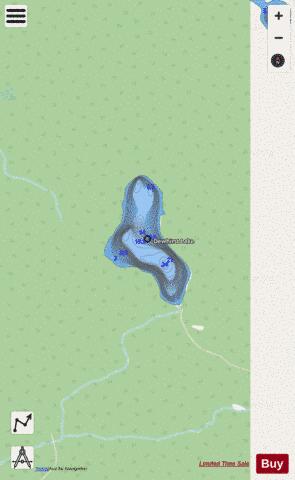 Dewhirst Lake depth contour Map - i-Boating App - Streets