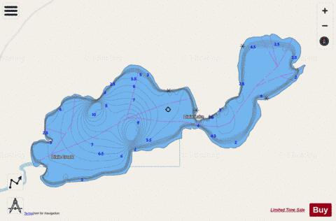 Dixie Lake depth contour Map - i-Boating App - Streets