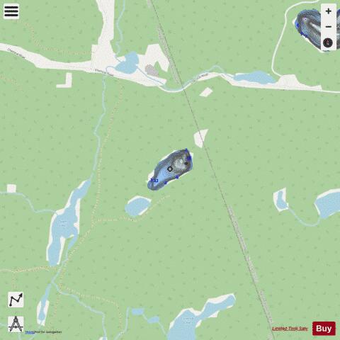 East Tower Lake Laurier depth contour Map - i-Boating App - Streets