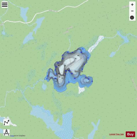 Egan Lake depth contour Map - i-Boating App - Streets