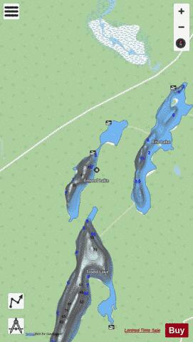 Emond Lake depth contour Map - i-Boating App - Streets