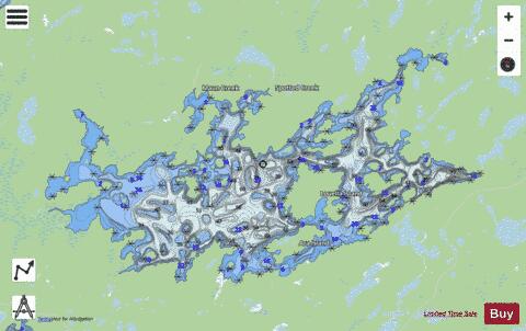 Esnagami depth contour Map - i-Boating App - Streets