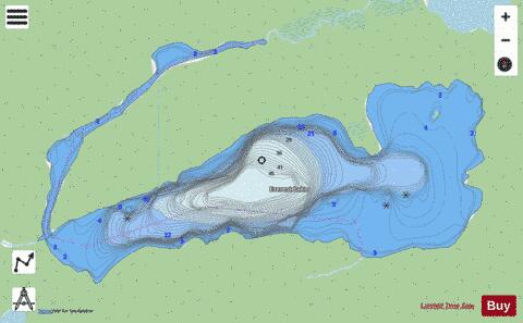 Everest Lake depth contour Map - i-Boating App - Streets