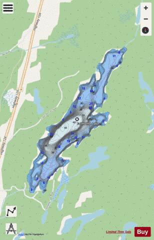 Fairholme Lake depth contour Map - i-Boating App - Streets