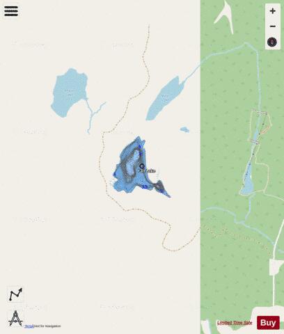 Fall Lake depth contour Map - i-Boating App - Streets