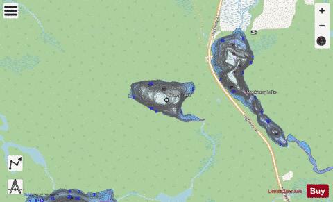 Feeny Lake depth contour Map - i-Boating App - Streets