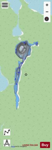 Francourt Lake Baden depth contour Map - i-Boating App - Streets