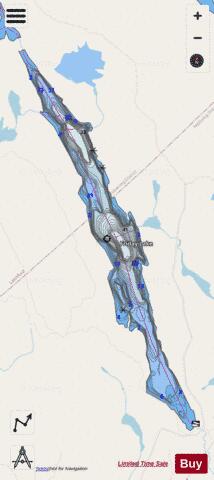 Friday Lake depth contour Map - i-Boating App - Streets